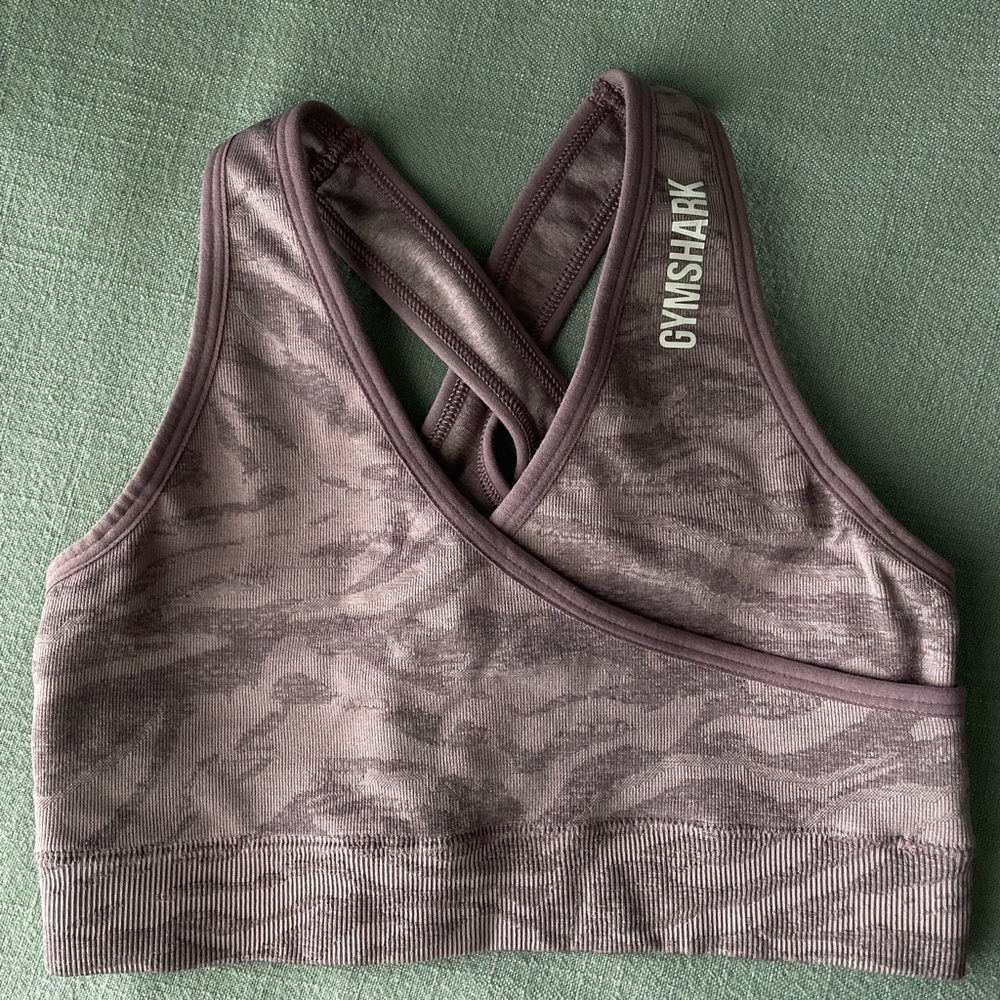 Gymshark Adapt Camo Seamless Sports Bra - pink
